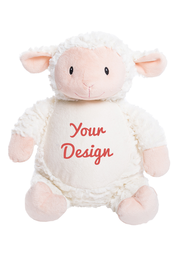 personalised lamb teddy