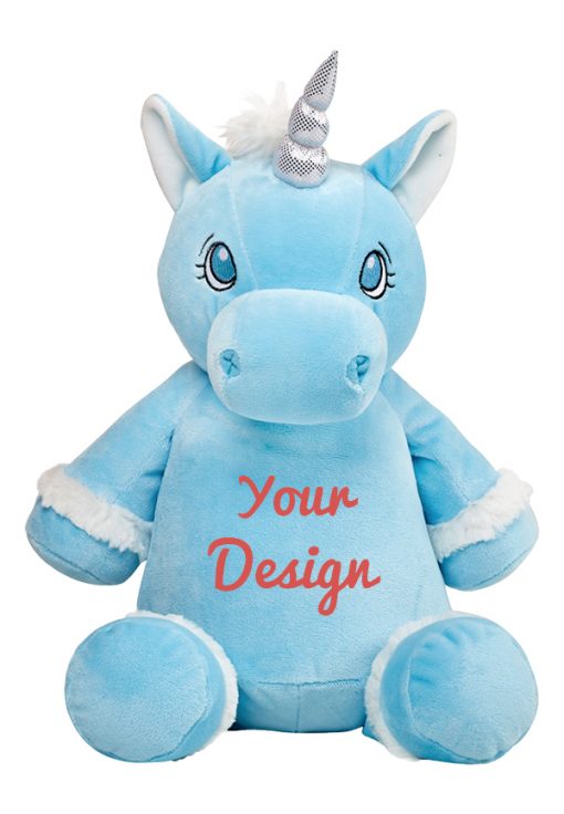 blue unicorn teddy